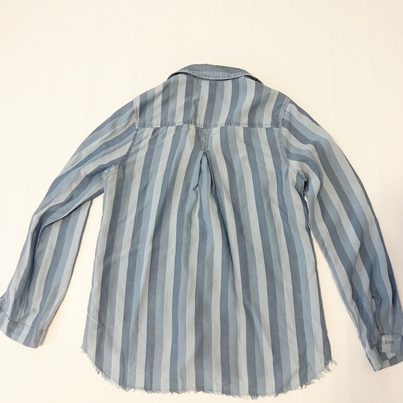 Bella Dahl striped tencel shirt size M - Picture 2 of 5